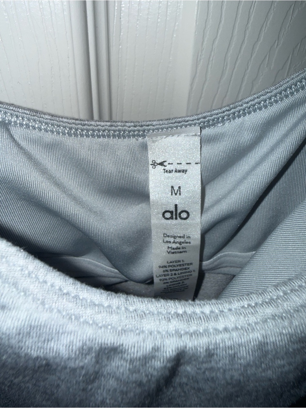 Alo Yoga Alosoft Courtside Tennis Dress Athletic Heather Grey. Size Medium. - Picture 5 of 5